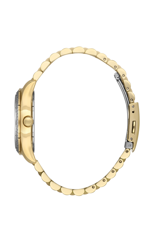 Beverly Hills Polo Club Mother Pearl Gold Date Watch – BP3592C.120