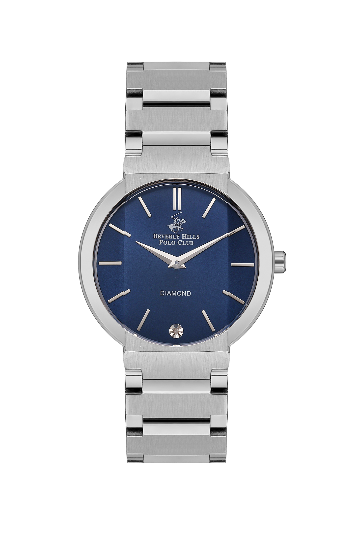 Beverly Hills Polo Club Blue Dial Silver Diamond Watch – BP3568X.390