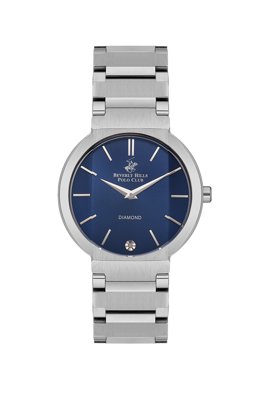 Beverly Hills Polo Club Blue Dial Silver Diamond Watch – BP3568X.390