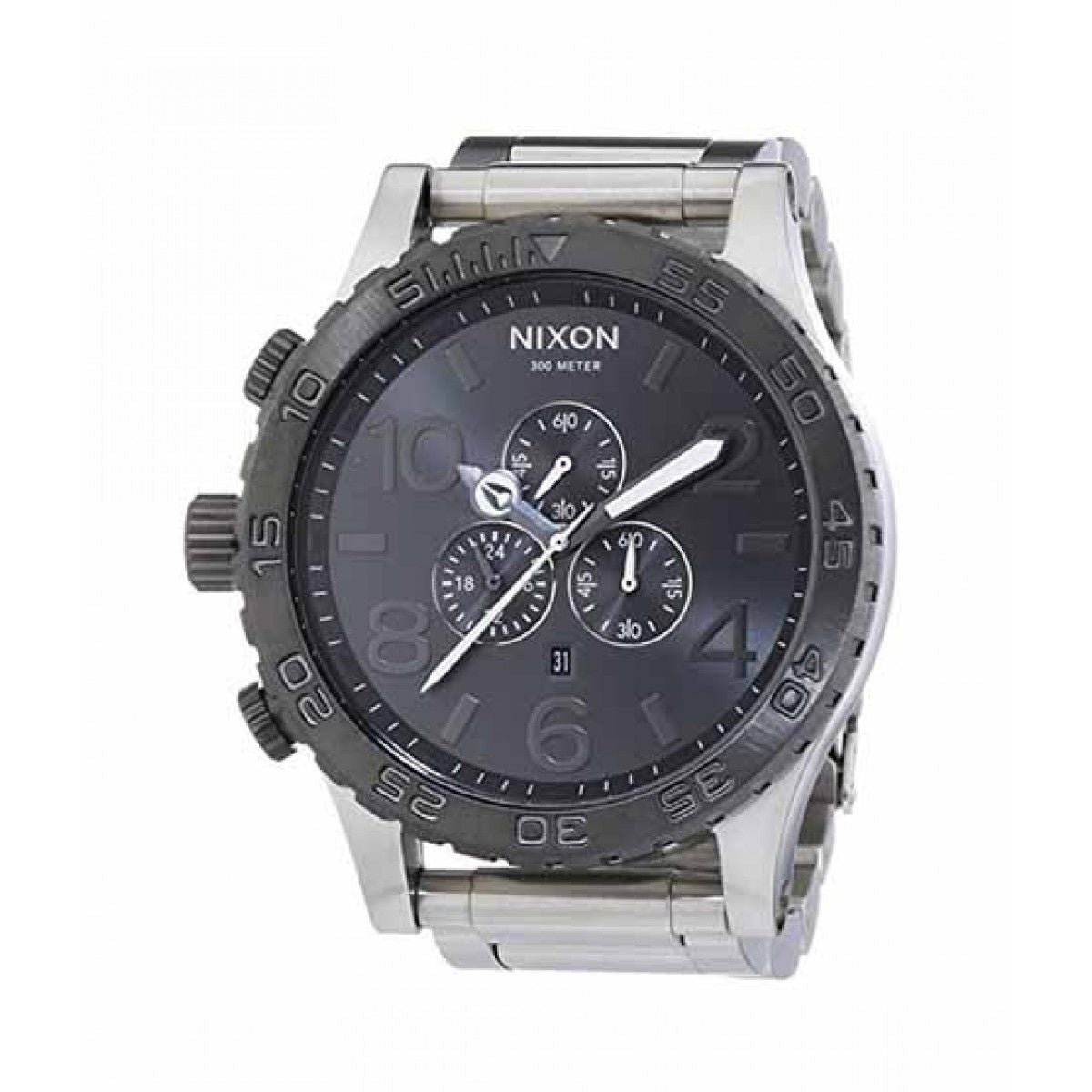Nixon 51-30 Chrono Silver Gunmetal Men's Watch A083-1762