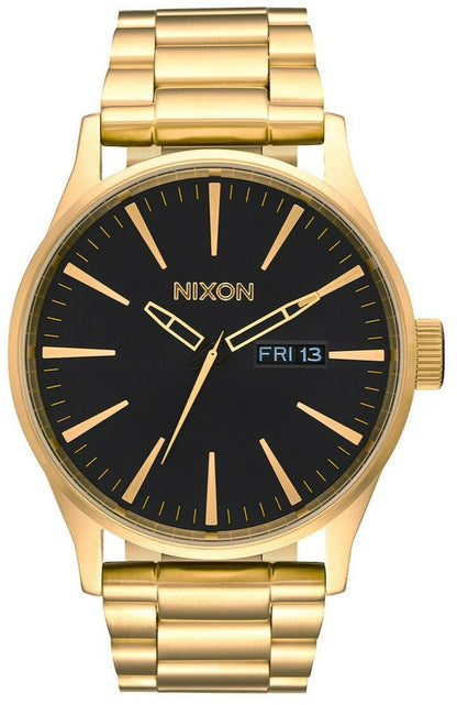 Nixon Sentry Black Dial Gold-tone Men's Watch A356-510